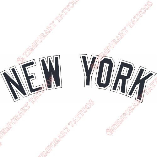 New York Yankees Customize Temporary Tattoos Stickers NO.1775